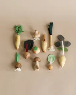 10 Piece Handmade Wooden Vegetable Set>Sasha Clearance