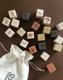 Alphabet Wooden Blocks - Olive>SABO concept Hot