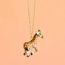 Baby Giraffe Necklace>Camp Hollow Hot