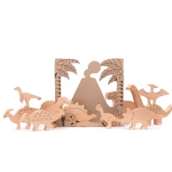 Toys | Wooden Dinosaur Set><noscript><img width=