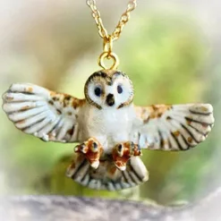 Barn Owl Necklace>Camp Hollow Clearance