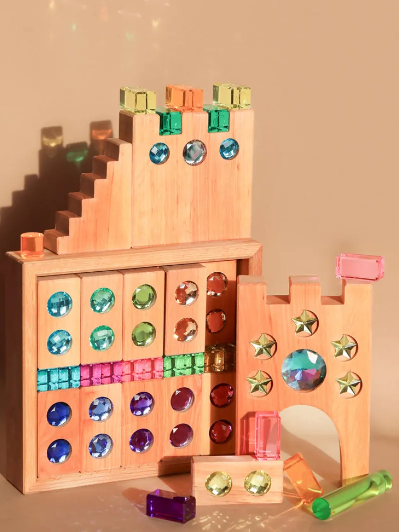 Luminous Blocks - 24 Piece>Bauspiel Fashion