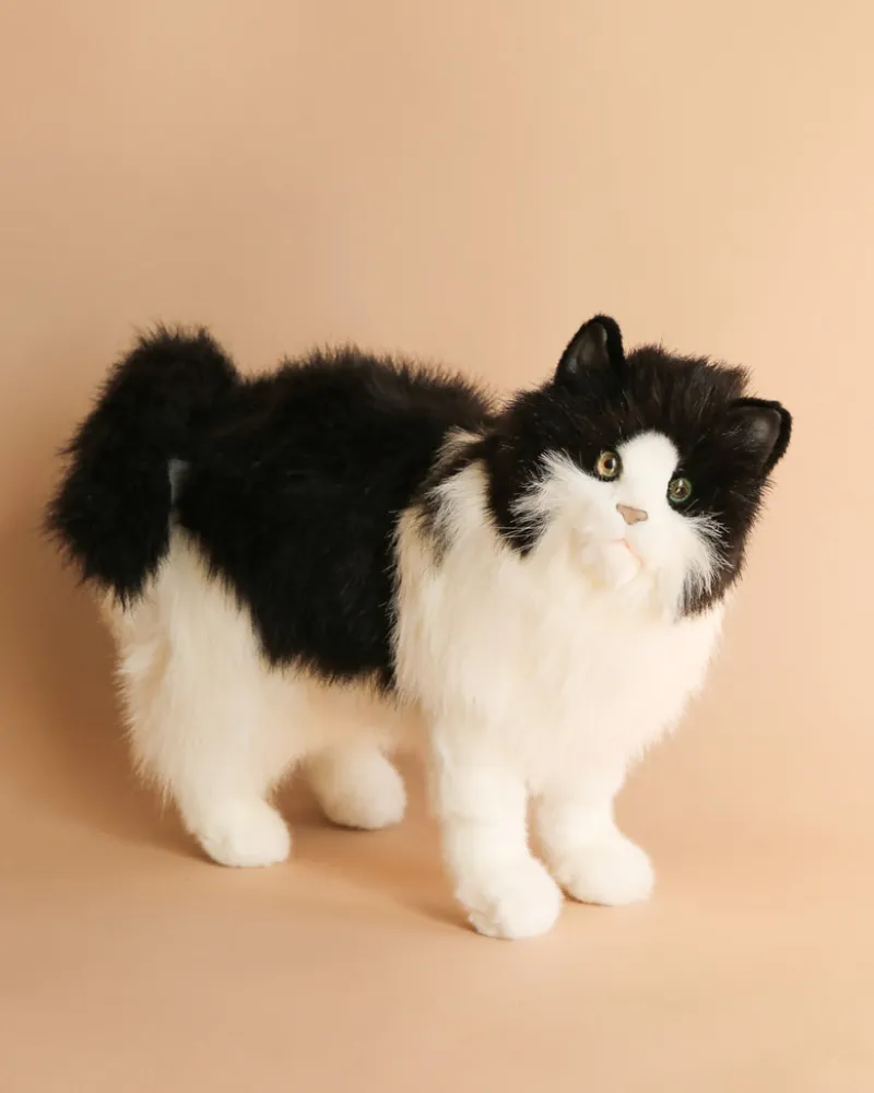Black & White Cat Stuffed Animal>Hansa Outlet