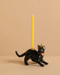 Black Cat Cake Topper>Camp Hollow Porcelain Animal Treasures New