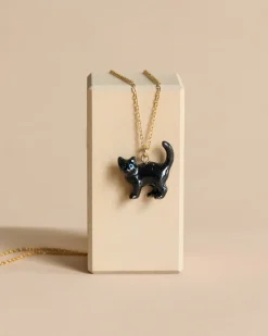 Black Cat Necklace>Camp Hollow Sale