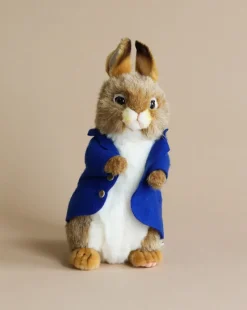 Blue Jacket Bunny Stuffed Animal>Hansa Best