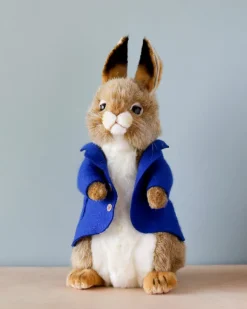 Blue Jacket Bunny Stuffed Animal>Hansa Best
