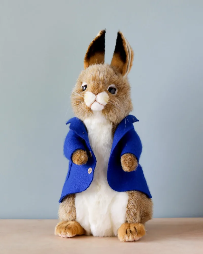 Blue Jacket Bunny Stuffed Animal>Hansa Best
