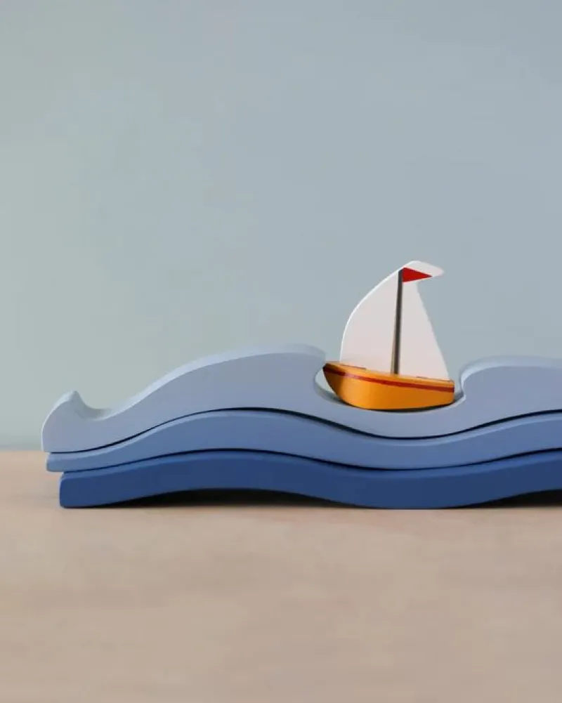 Blue Water and Sail Boat Set>Tender Leaf Toys Outlet