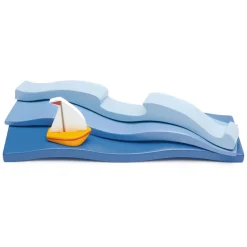 Blue Water and Sail Boat Set><noscript><img width=