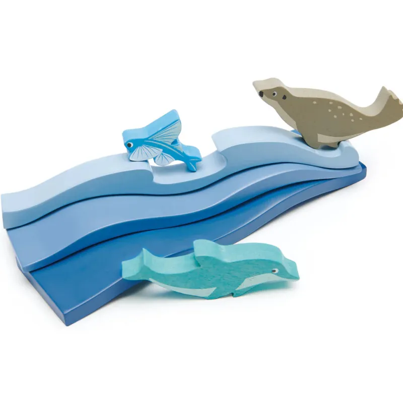 Blue Water and Sail Boat Set>Tender Leaf Toys Outlet