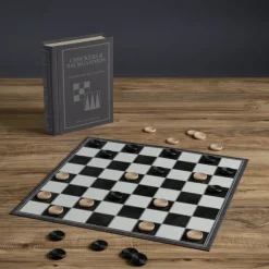 Board Game: Checkers & Backgammon Vintage Bookshelf Edition><noscript><img width=