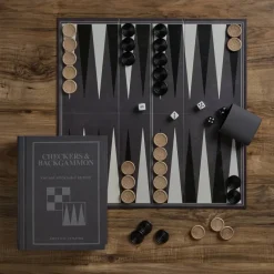 Board Game: Checkers & Backgammon Vintage Bookshelf Edition><noscript><img width=