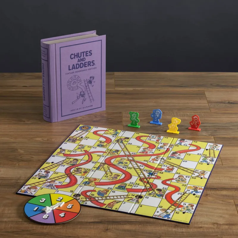 Board Game: Chutes and Ladders Vintage Bookshelf Edition>WS Game Company Fashion