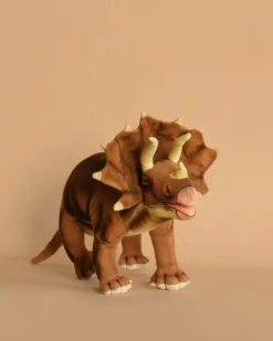 Brown Triceratops Dinosaur Stuffed Animal>Hansa Hot
