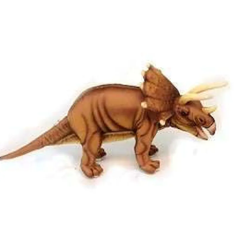 Brown Triceratops Dinosaur Stuffed Animal>Hansa Hot