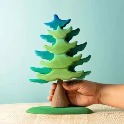 Bumbu Extra Large Wooden Green Spruce Tree><noscript><img width=