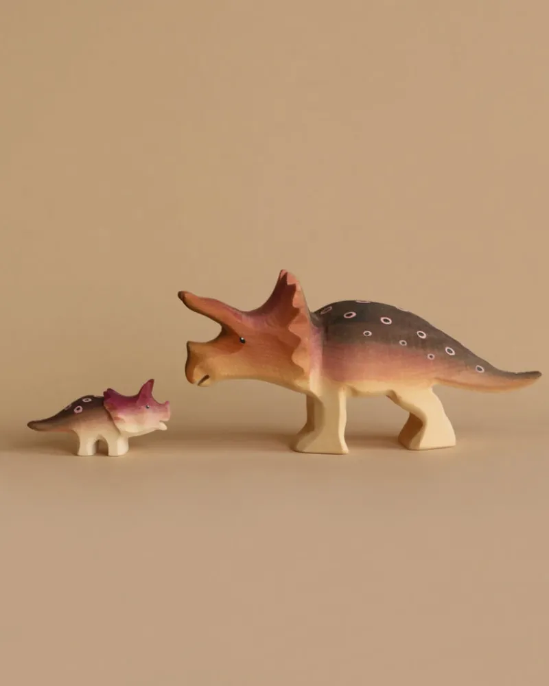 Bumbu Handmade Triceratops Dinosaur Set>Bumbu Toys Online