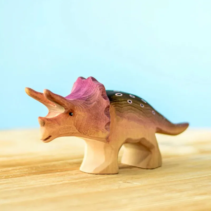 Bumbu Handmade Triceratops Dinosaur Set>Bumbu Toys Online