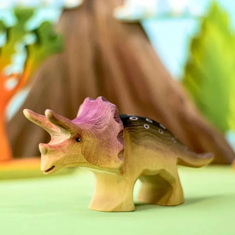 Bumbu Handmade Triceratops Dinosaur Set>Bumbu Toys Online