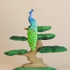 Bumbu Handmade Wooden Peacock On A tree>Bumbu Toys Outlet