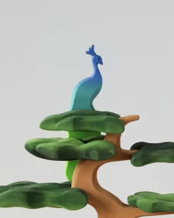Bumbu Handmade Wooden Peacock On A tree><noscript><img width=