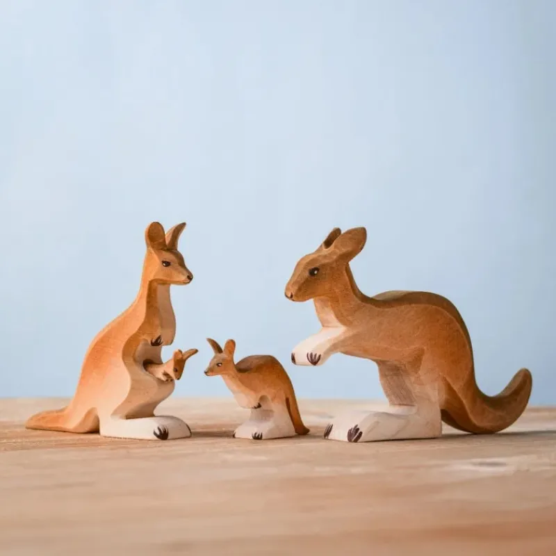 Bumbu Wooden Kangaroo Family Set>Bumbu Toys Hot