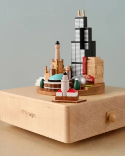 Chicago Wooden Music Box><noscript><img width=