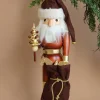 Collectible Wooden Nutcracker - Natural and Gold Santa>Christian Ulbricht Online