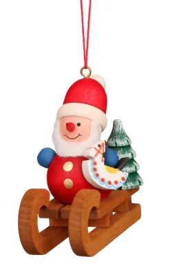 Ornament - Santa on Sled>Christian Ulbricht New