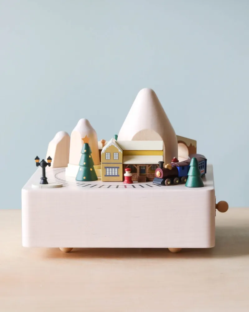Christmas Train Music Box>Wooderful Life Clearance