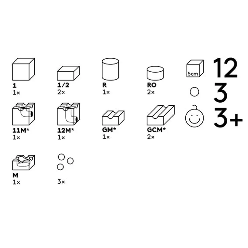 Magnet Marble Run Extra Set>Cuboro Clearance