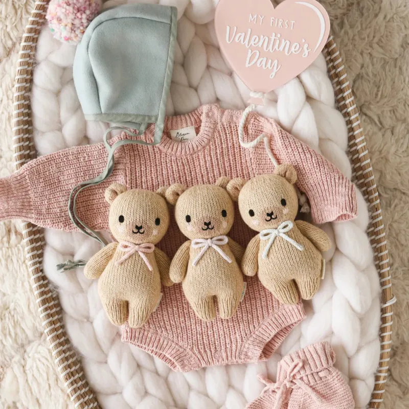 Baby Honey Bear - Robin’s Egg Blue>Cuddle + Kind Clearance