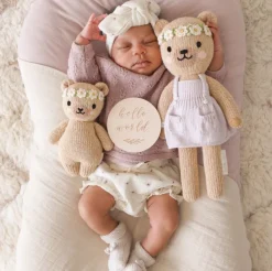 Baby Honey Bear, Ivory Floral><noscript><img width=
