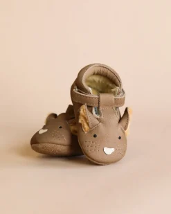 Leather Spark Exclusive Lined Shoe -Squirrel>Donsje New