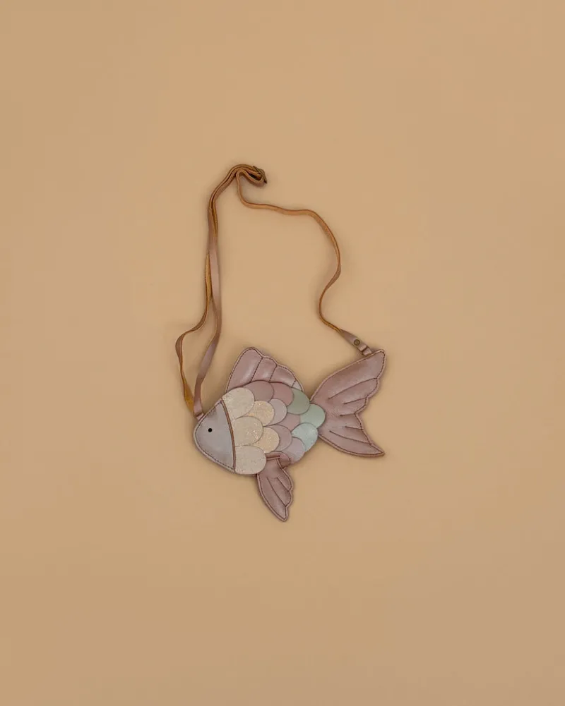 Leather Thysa Purse - Gold Fish>Donsje Online