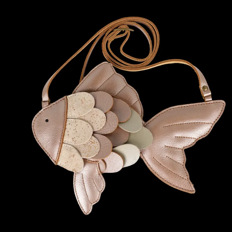 Leather Thysa Purse - Gold Fish>Donsje Online