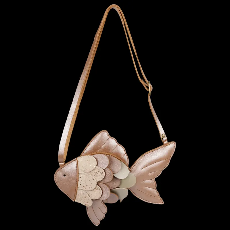 Leather Thysa Purse - Gold Fish>Donsje Online