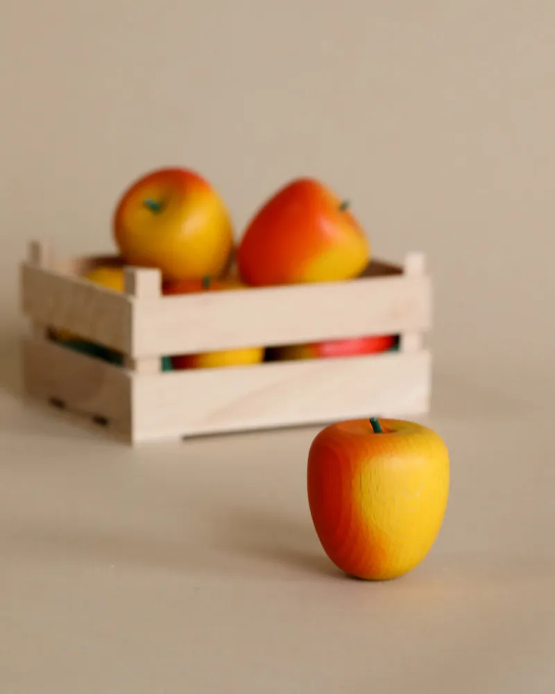 Yellow-Red Apple Pretend Food>Erzi Discount