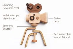 Father’s Factory | Wooden Toy Camera With Tripod><noscript><img width=