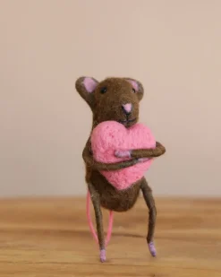 Felt Mouse With Heart>Sew Heart Felt New