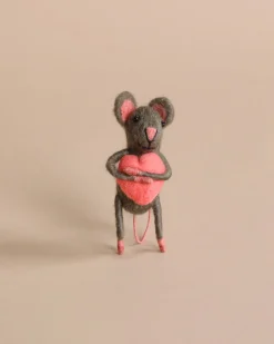 Felt Mouse With Heart><noscript><img width=