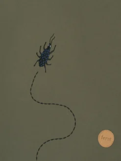 Tent - Beetle Embroidery - Dark Olive>Ferm Living Fashion