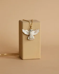 Gold and White Snowy Owl Necklace>Camp Hollow Best