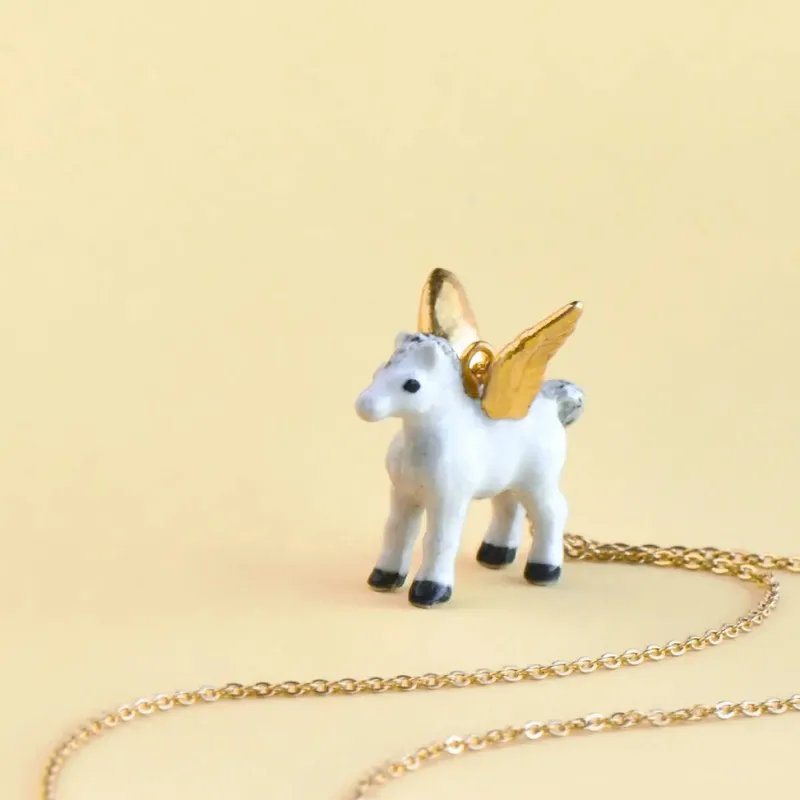 Gold Pegasus Necklace>Camp Hollow Fashion