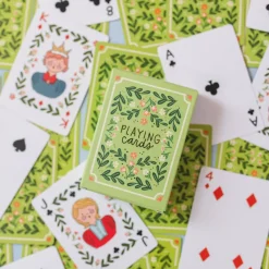 Green Floral Deck of Playing Cards>Pippi Post Hot