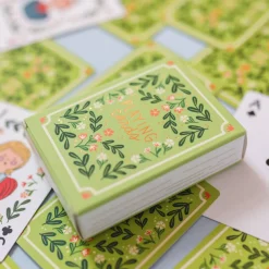 Green Floral Deck of Playing Cards><noscript><img width=