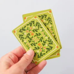 Green Floral Deck of Playing Cards><noscript><img width=