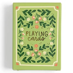 Green Floral Deck of Playing Cards><noscript><img width=