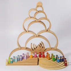 Grimm's Large Natural Rainbow Stacker><noscript><img width=